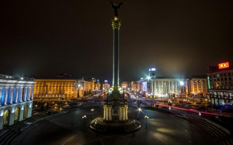 基辅，独立广场，乌克兰，майдан
