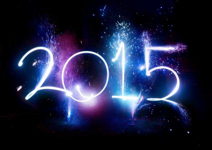 敬礼，快乐，新的一年，新的一年，2015年