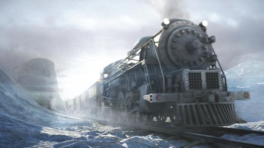火车，冬天，西伯利亚