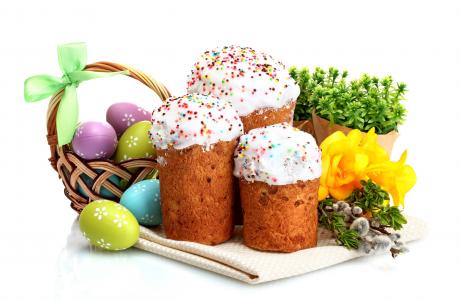 复活节，鲜花，假期，鸡蛋，пасха，кулич，祝福，蛋糕