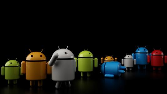 android壁纸，android图片，os照片，黄蜂，机器人，灰色，蓝色，绿色