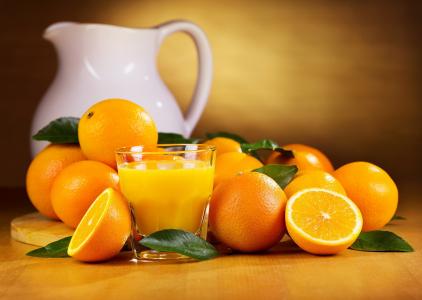 橘子，柑橘，橙汁，滗水器