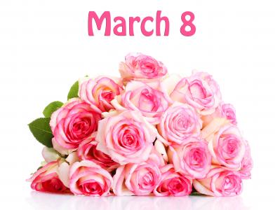 玫瑰，假期，3月8日，粉色，鲜花