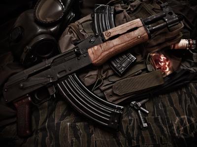AK 74，迷彩，气体，振荡器