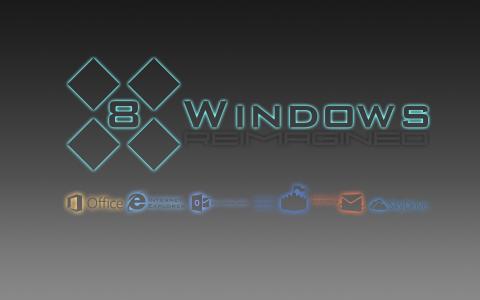 窗口，操作系统，Windows 8，最小，创意，标志，霓虹灯