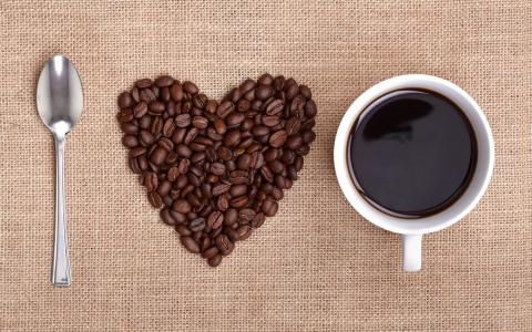 爱，新鲜，咖啡，壁纸