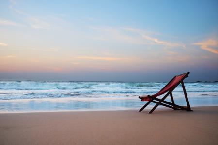 海滩，热带地区，海，椅子，性质