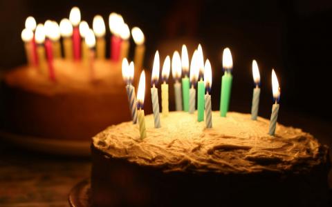 蜡烛，假日，蛋糕，生日快乐