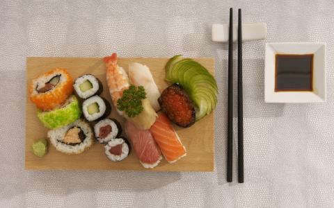 寿司，美丽，食物