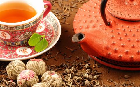茶水服务，异国情调的茶