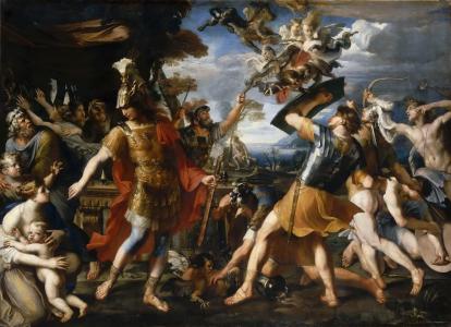 Perrier，François，Aeneas和Argonauts，与Harpies作战