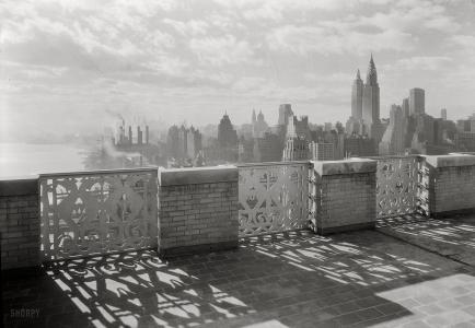 纽约，纽约，1931年12月31日，工厂，观景台，摩天大楼，复古，ch，纽约