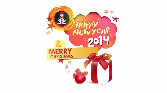 圣诞节，礼物，2014年，明星，2014年，新年快乐，圣诞树