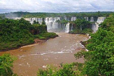 瀑布，巴西，河流，景观，伊瓜苏，自然