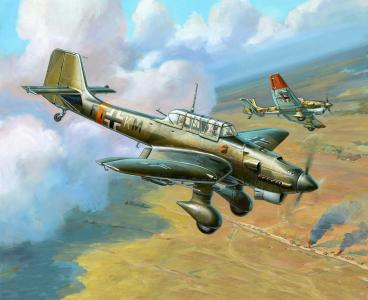 Junkers，Ju 87，艺术，绘画