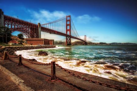 金门大桥旧金山旧金山湾旧金山金门大桥金门海峡路堤桥梁海峡
