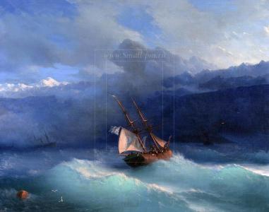 Aivazovsky，波浪，船