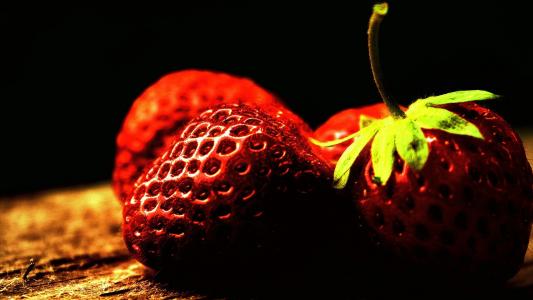 成熟，草莓，壁纸