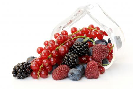 浆果，覆盆子，黑莓，蓝莓，红醋栗