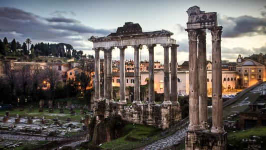 罗马，论坛，罗马，论坛，废墟，意大利