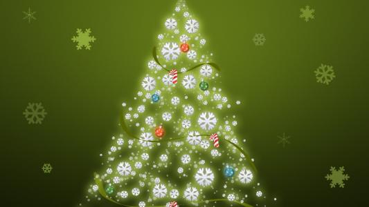 只是，一，圣诞节，树，壁纸