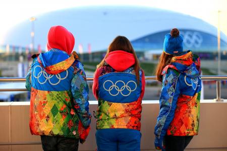 索契2014年，人们，服装，象征主义，奥林匹克