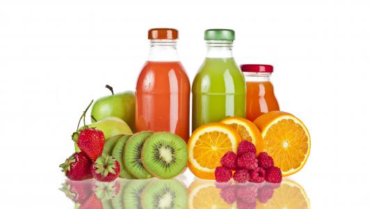 果汁，浆果，水果