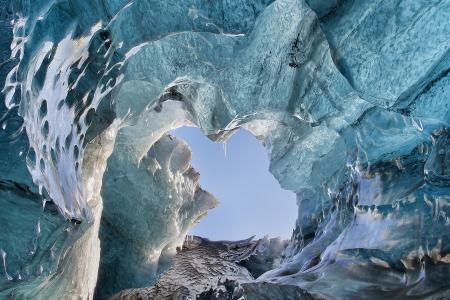 冰川，冰，Vatnajokull，冰岛