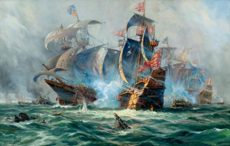 绘画（303），阿道夫博克（2），绘画，帆船（8），战斗（14），船舶（108）