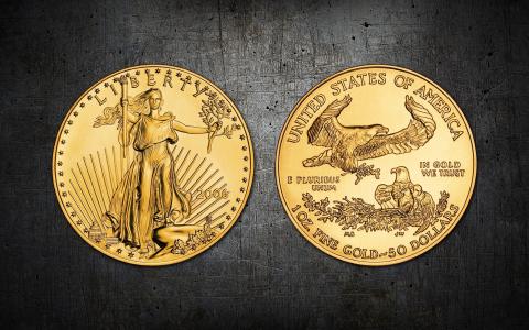 黄金，美国，美元，自由，硬币
