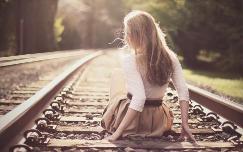 心情，铁路，女孩