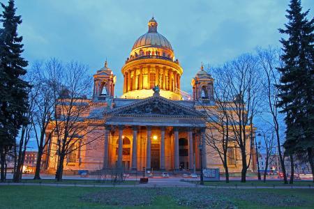 圣彼得堡市，俄罗斯圣艾萨克大教堂