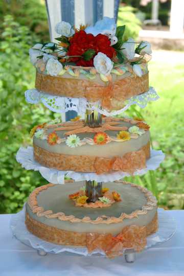 三层结婚蛋糕图片