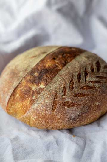 粗粮麦麸面包图片